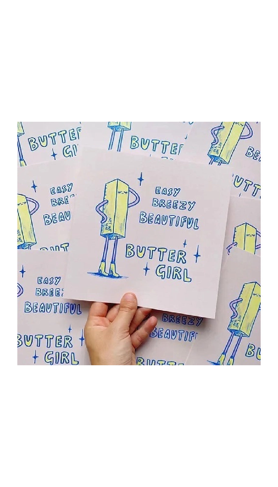 Butter Girl Print