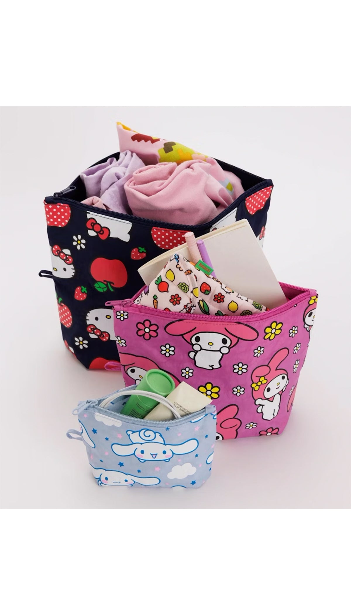 BAGGU X HELLO KITTY & FRIENDS: Go Pouch Set