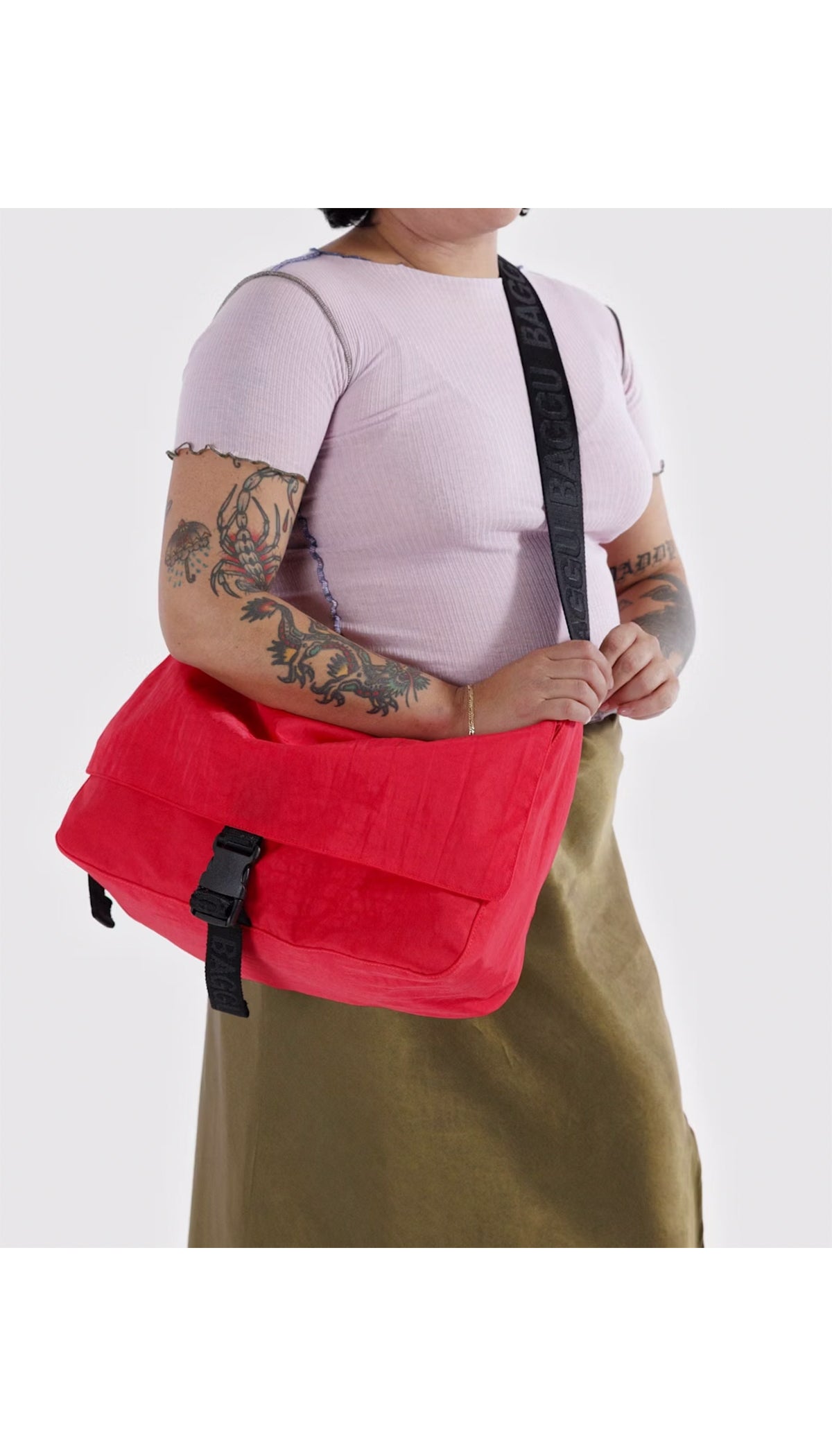 Nylon Messenger Bag