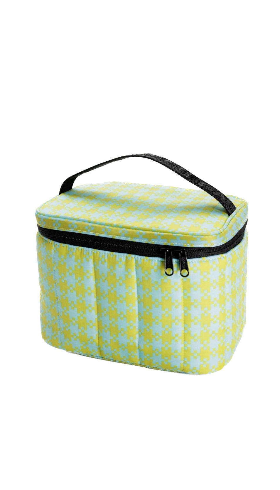 Puffy Water Bottle Sling : Mint Pixel Gingham - Baggu