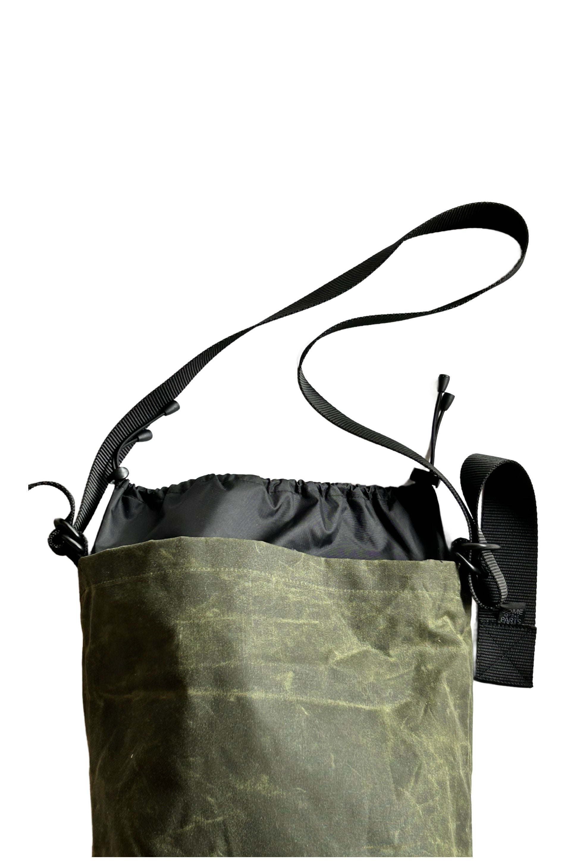 Green & Black Bucket Bag
