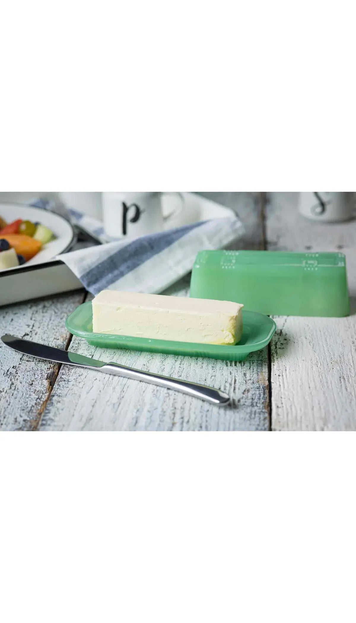 Jadeite Butter Dish