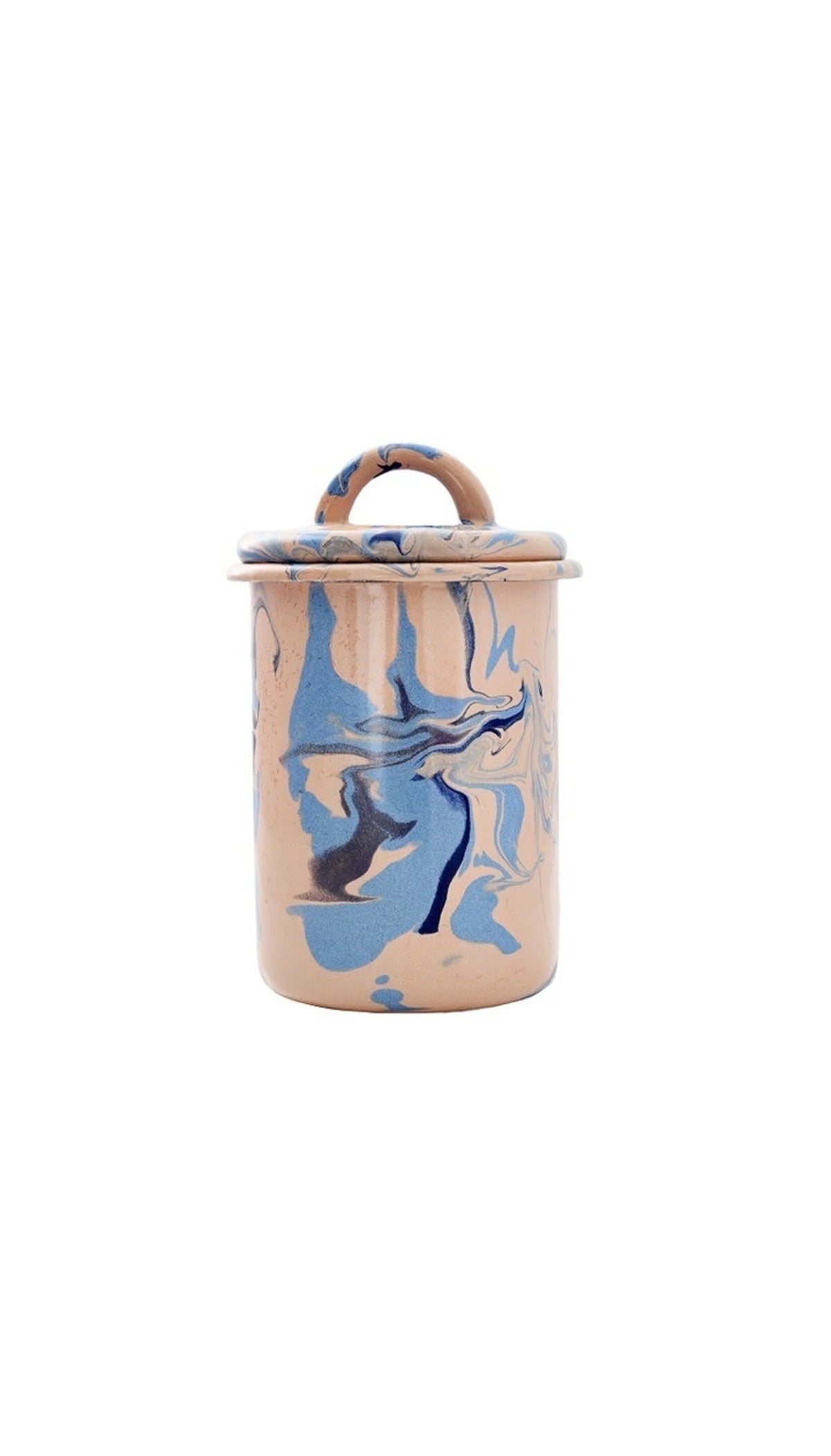 Multi Swirl Enamelware Jar