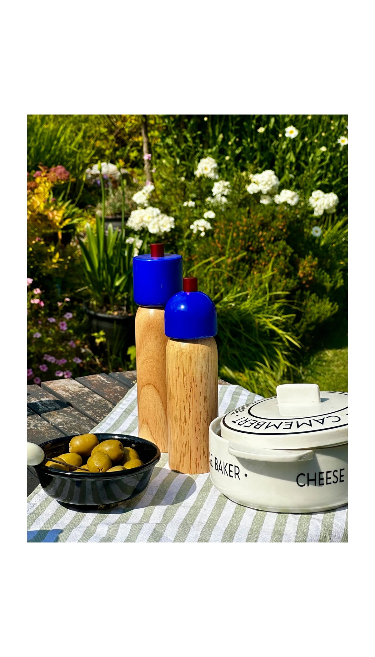 Salt & Pepper Grinder - Navy & Red