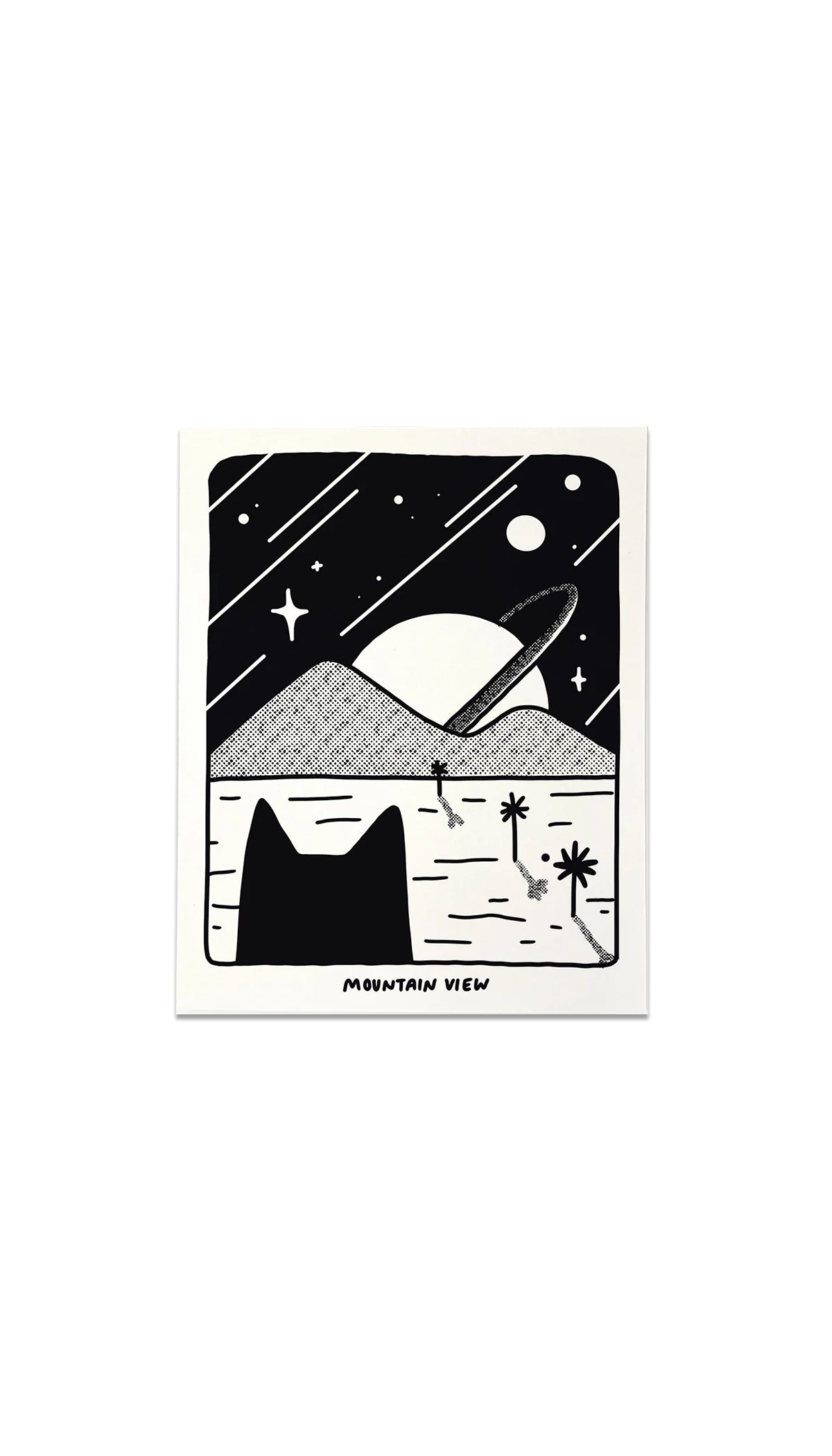 Mountain View Screen Print