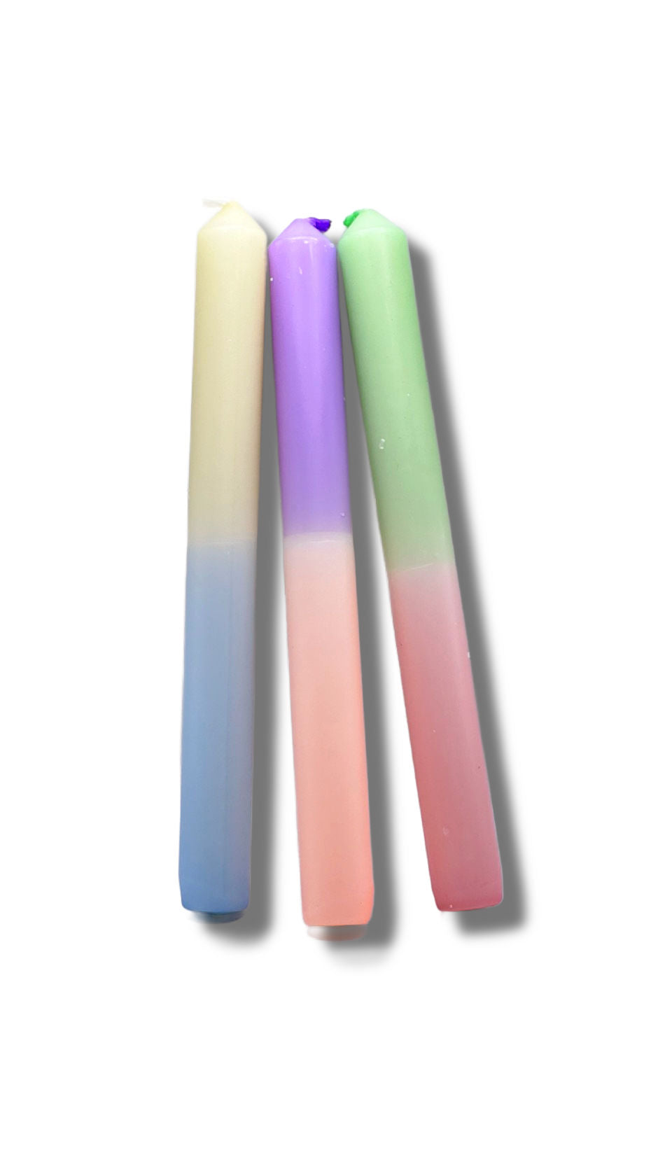 Dip Dyed Taper Candles