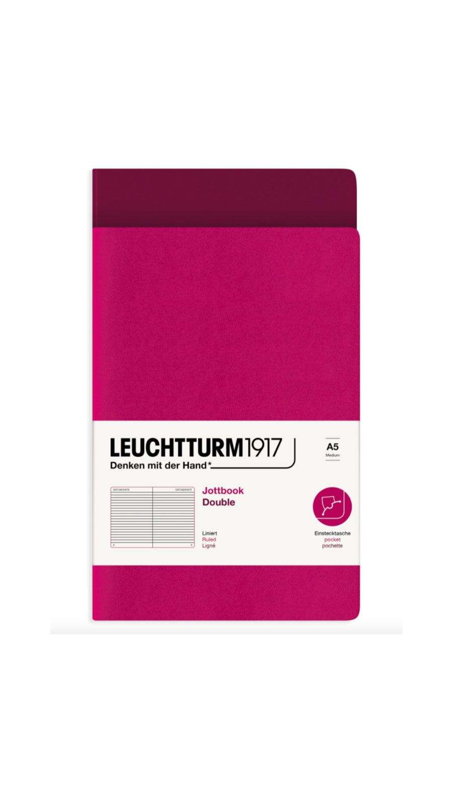 Leuchtturm1917 Jottbook Medium Ice Blue/Royal Blue Dotted